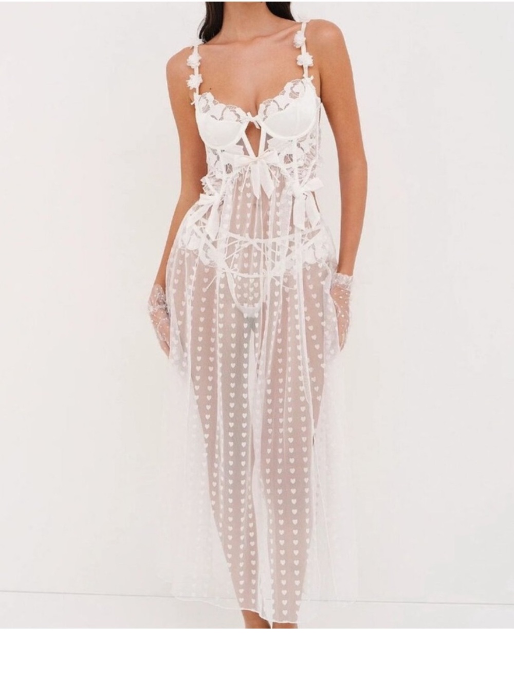 Victoria's Secret For Love And Lemons Amore Maxi Slip Dress w Matching Panty NWT